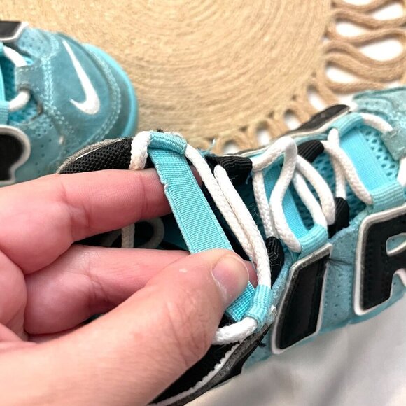 Nike Air More Uptempo Light Aqua Sneakers AA1554-403 PS Size 12C - Picture 11 of 11